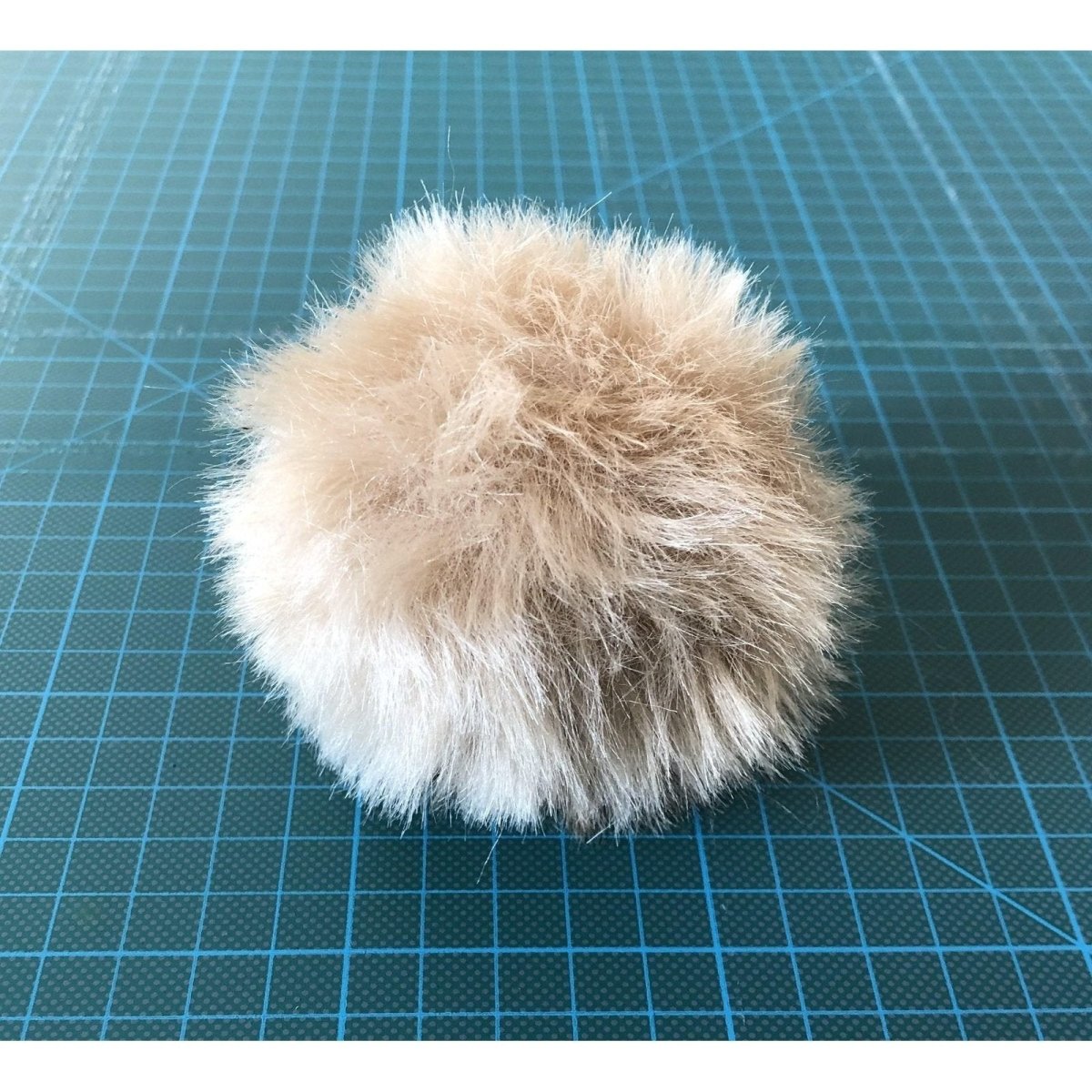 Faux Fur Brown Pom Poms - Bibs And Boots Fabric